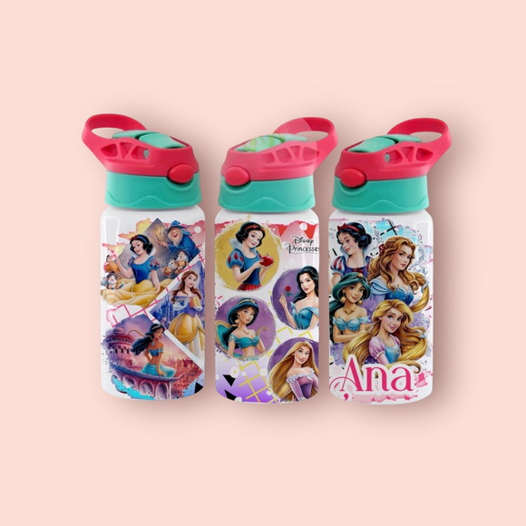 Squeeze de Alumínio Personalizado Disney Princesas