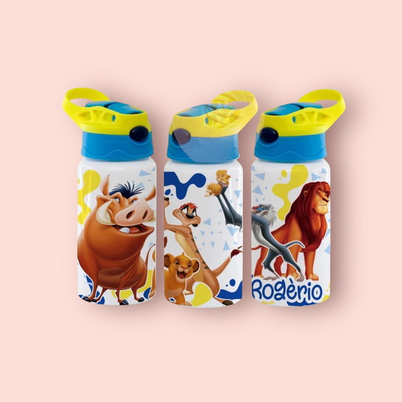 Squeeze de Alumínio Personalizado Rei Leão
