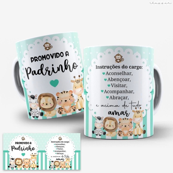 Caneca Personalizada de Porcelana Padrinho