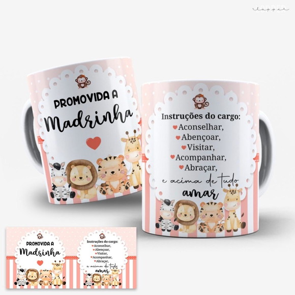 Caneca Personalizada de Porcelana Madrinhas
