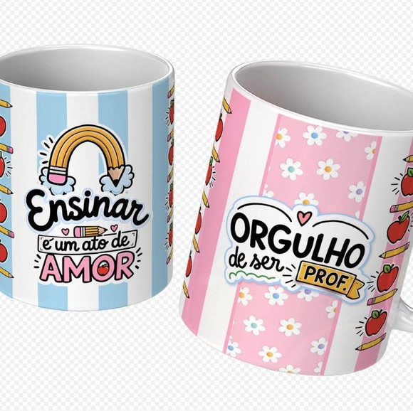 Caneca Personalizada de Porcelana Dia dos Professores