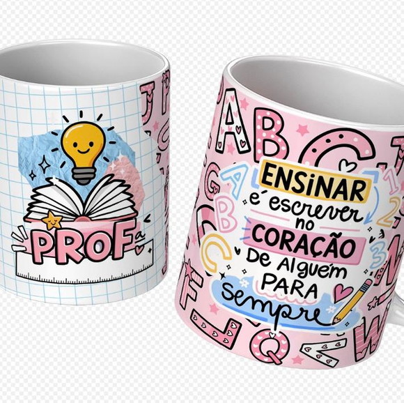Caneca Personalizada de Porcelana Dia dos Professores
