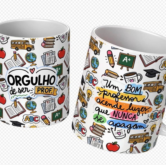 Caneca Personalizada de Porcelana Dia dos Professores