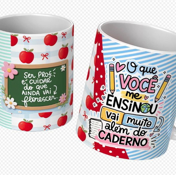 Caneca Personalizada de Porcelana Dia dos Professores