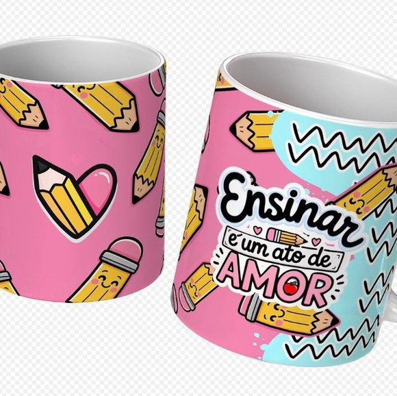 Caneca Personalizada de Porcelana Dia dos Professores
