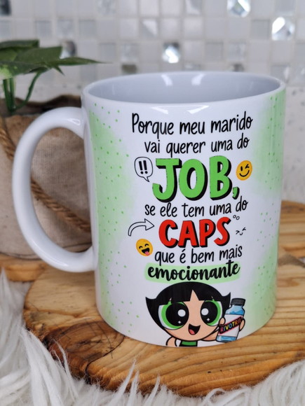 Caneca Personalizada de Porcelana Job Meninas Super Pode