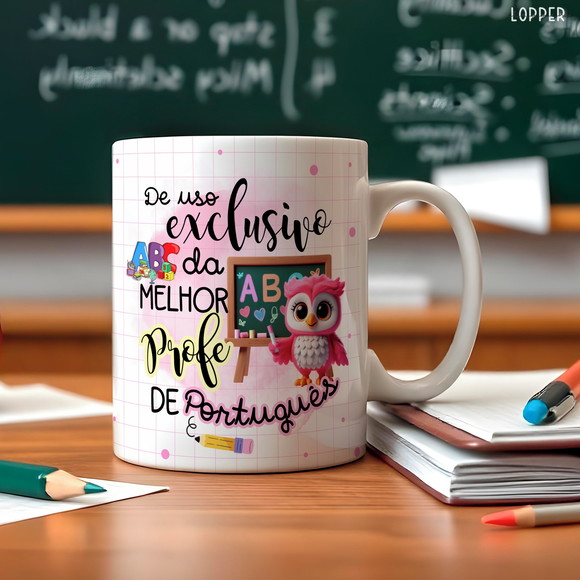 Caneca Personalizada de Porcelana Dia dos Professores