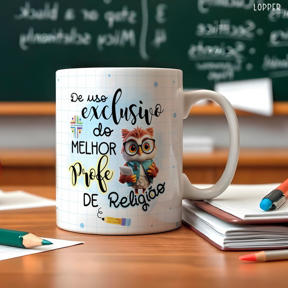 Caneca Personalizada de Porcelana Dia dos Professores