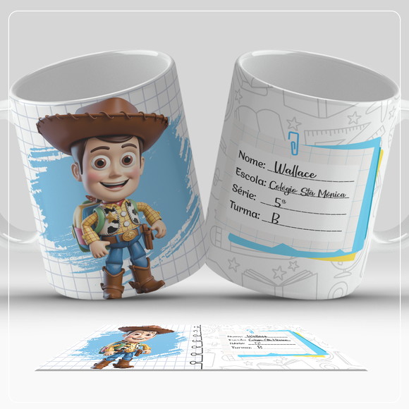 Caneca Personalizada de Polímero Toy Story