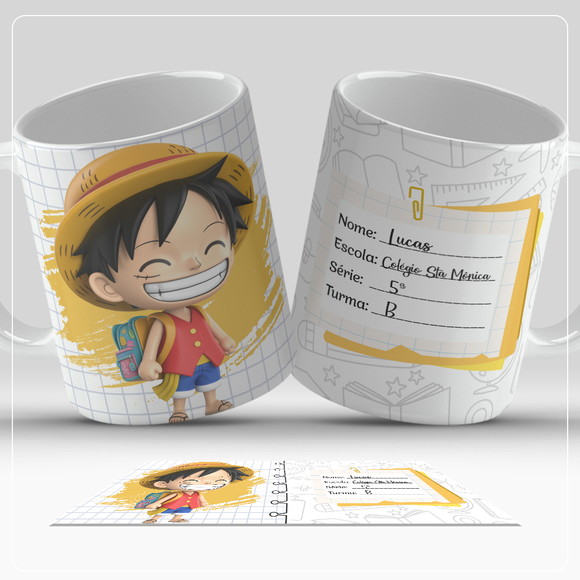 Caneca Personalizada de Polímero One Piece