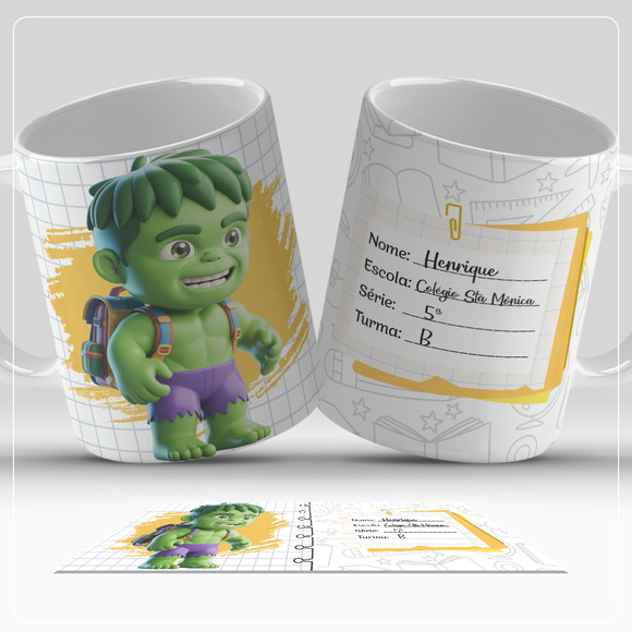 Caneca Personalizada de Polímero Hulk