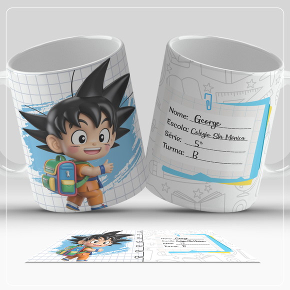 Caneca Personalizada de Polímero Goku