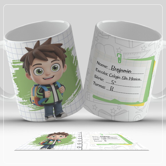 Caneca Personalizada de Polímero Ben10