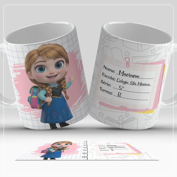 Caneca Personalizada de Polímero Menina