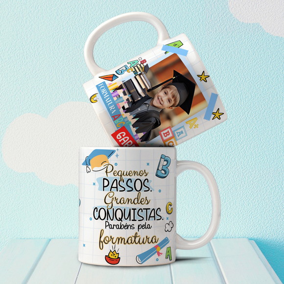 Caneca Personalizada de Porcelana Formatura Abc