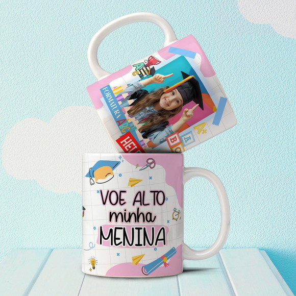 Caneca Personalizada de Porcelana Formatura Abc