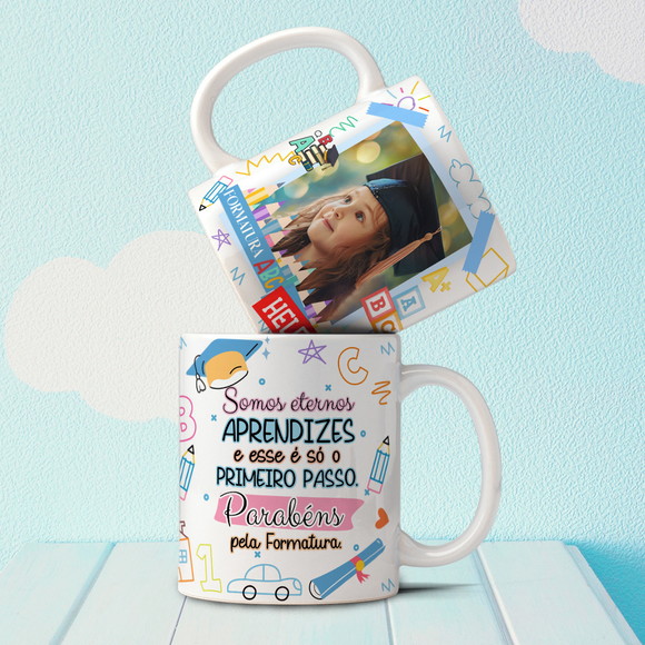 Caneca Personalizada de Porcelana Formatura Abc