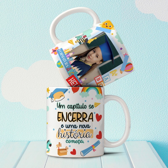 Caneca Personalizada de Porcelana Formatura Abc