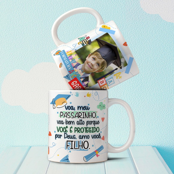 Caneca Personalizada de Porcelana Formatura Abc
