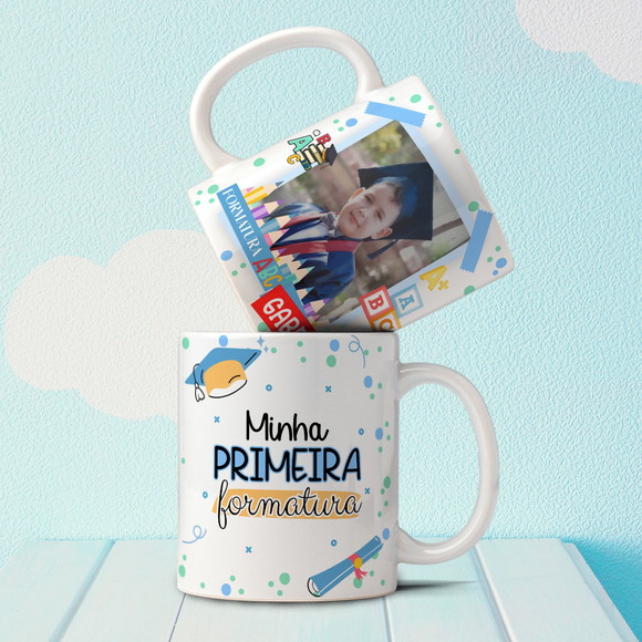 Caneca Personalizada de Porcelana Formatura Abc