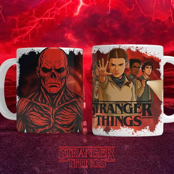 Caneca de Porcelana Personalizada Stranger Things