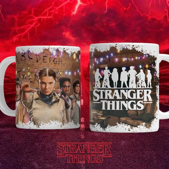 Caneca de Porcelana Personalizada Stranger Things