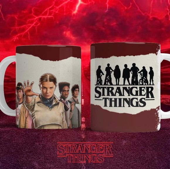 Caneca de Porcelana Personalizada Stranger Things