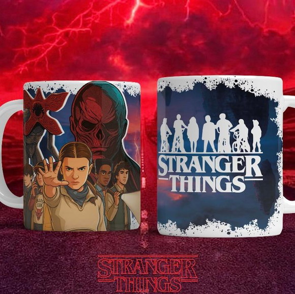 Caneca de Porcelana Personalizada Stranger Things