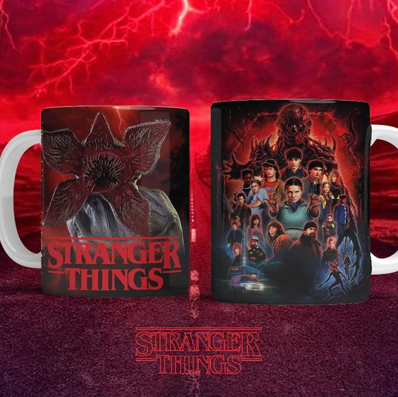 Caneca de Porcelana Personalizada Stranger Things