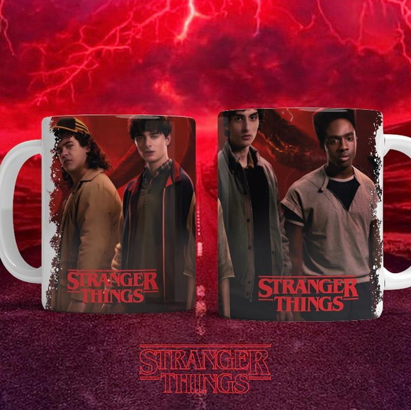 Caneca de Porcelana Personalizada Stranger Things