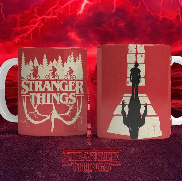 Caneca de Porcelana Personalizada Stranger Things