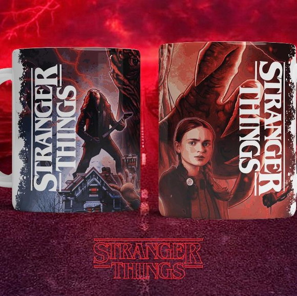 Caneca de Porcelana Personalizada Stranger Things