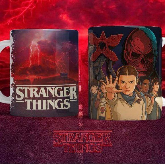 Caneca de Porcelana Personalizada Stranger Things