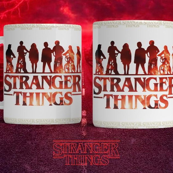 Caneca de Porcelana Personalizada Stranger Things