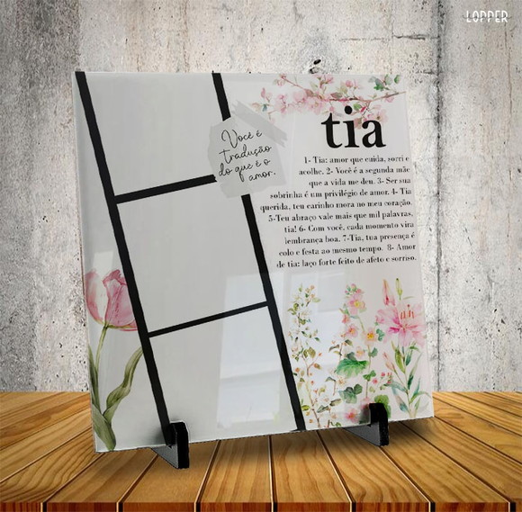 Azulejo Personalizado Família Tia