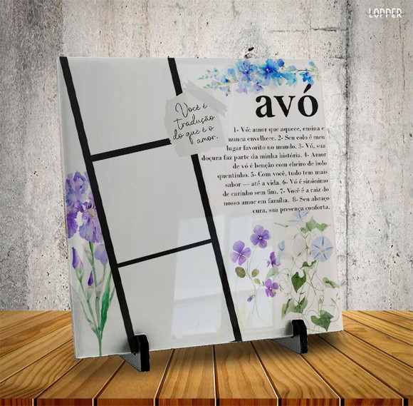 Azulejo Personalizado Família Avó