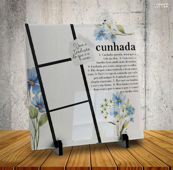 Azulejo Personalizado Família Cunhada
