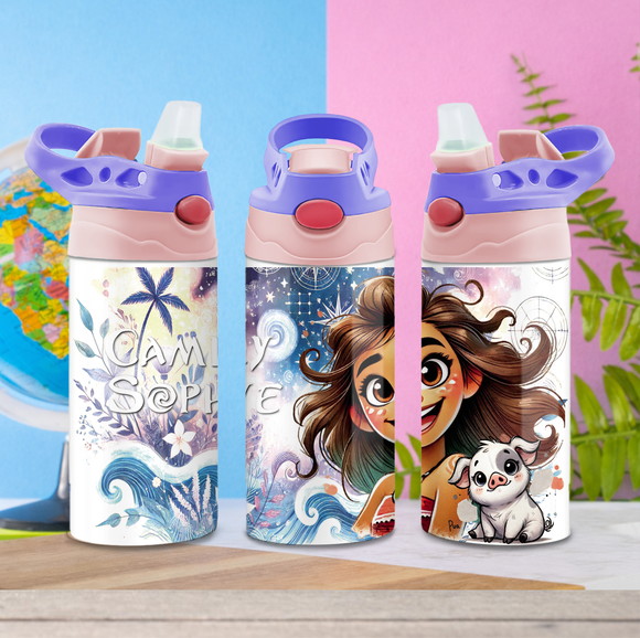 Squeeze de Alumínio Personalizado Moana