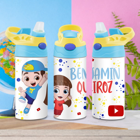 Squeeze de Alumínio Personalizado Lucas Neto