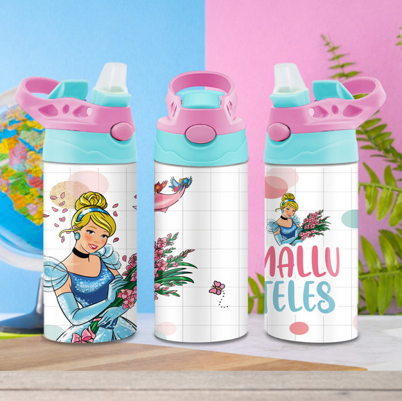 Squeeze de Alumínio Personalizado Cinderela