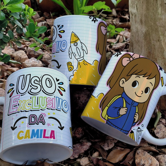 Caneca Personalizada de Porcelana Volta às Aulas