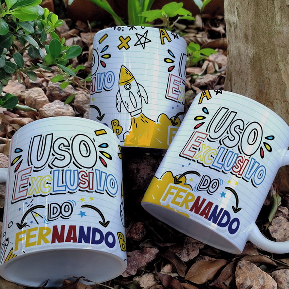 Caneca Personalizada de Polímero Volta às Aulas