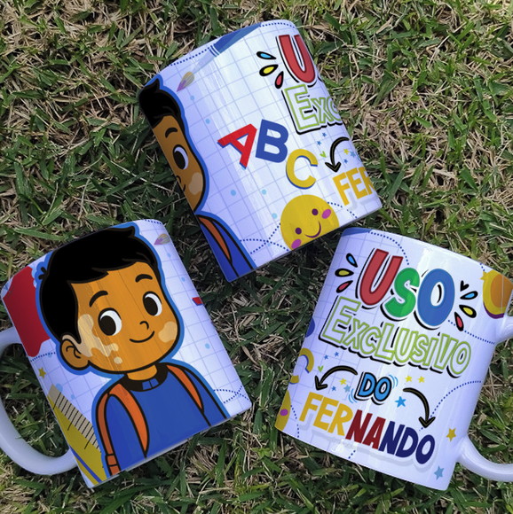 Caneca Personalizada de Polímero Inclusão