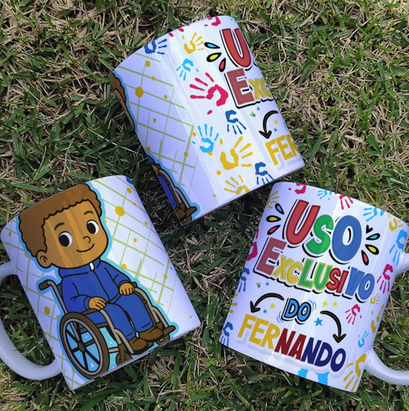 Caneca Personalizada de Polímero Inclusão