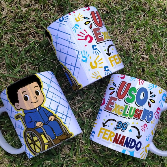Caneca Personalizada de Porcelana Inclusão