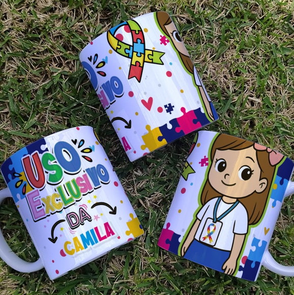 Caneca Personalizada de Porcelana Autismo