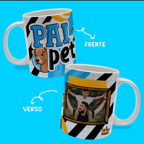 Caneca Personalizada de Porcelana Dia dos Pais
