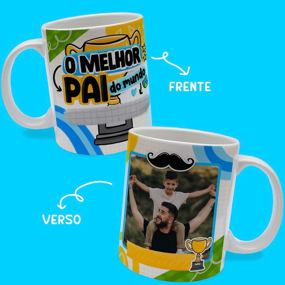 Caneca Personalizada de Porcelana Dia dos Pais