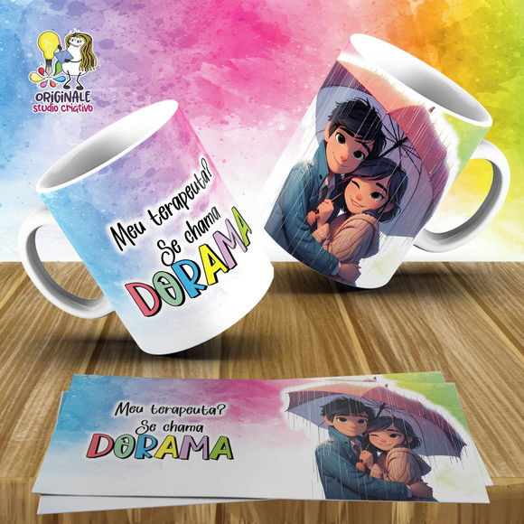 Caneca Personalizada de Porcelana Doramas