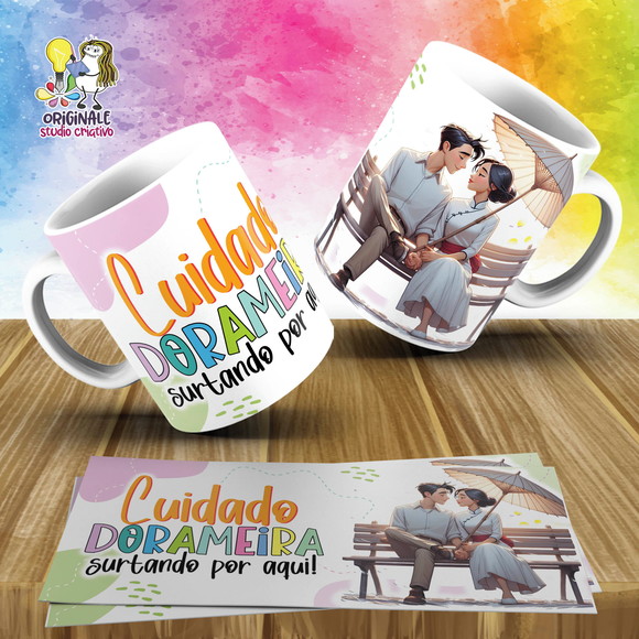 Caneca Personalizada de Porcelana Doramas